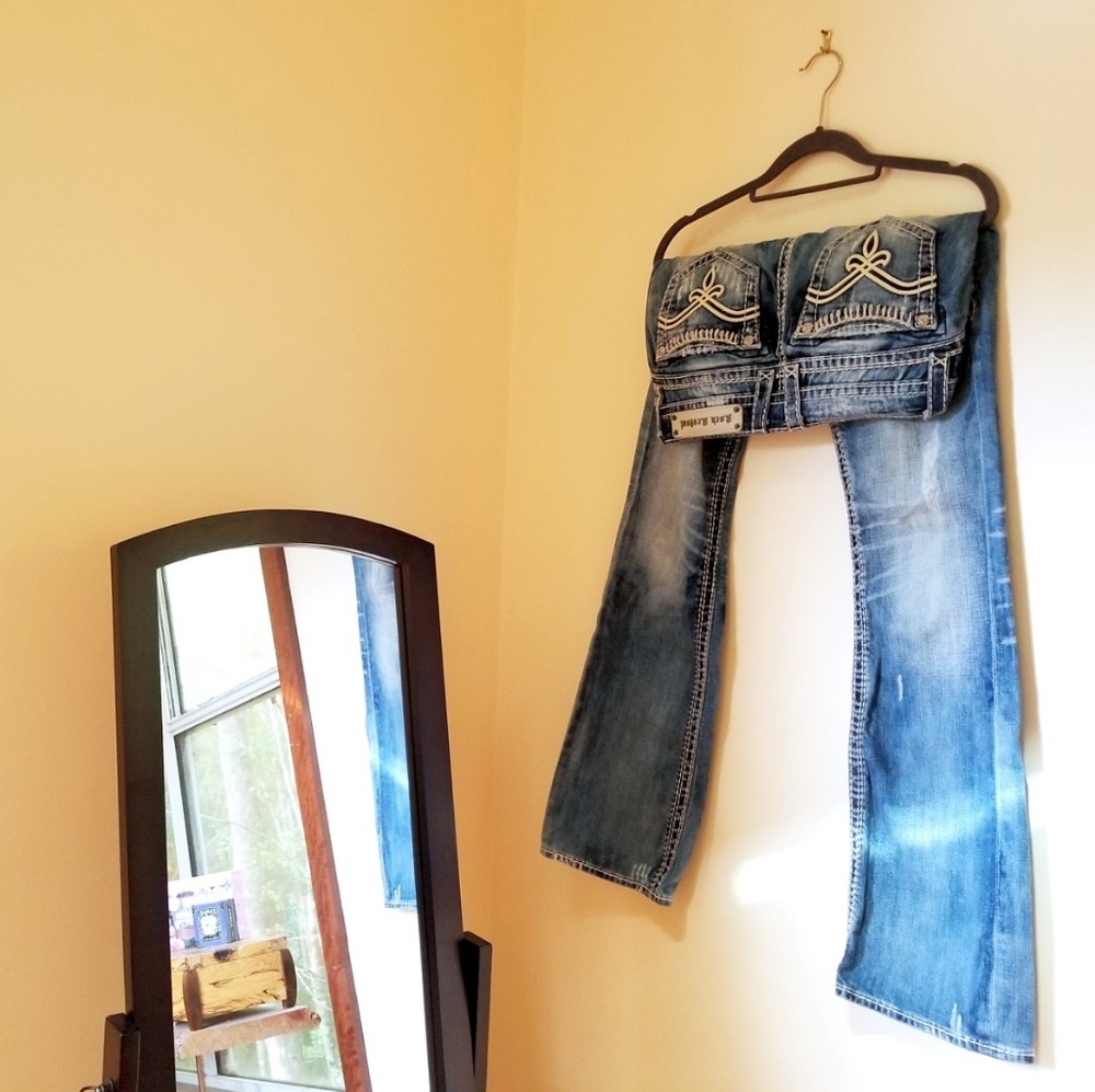 Rock Revival Becky Bootcut Whiskered Jeans